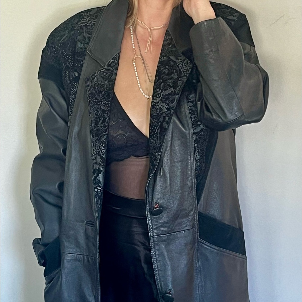 Vintage leather Coat
